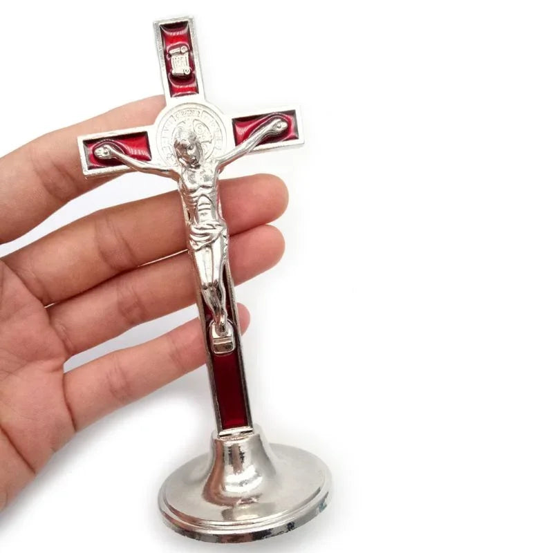 Sacred Crucifix Cross Stand – Jesus Christ Statue Figurine
