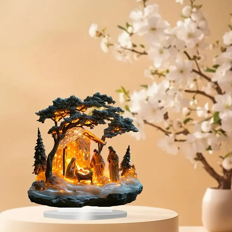 Nativity Jesus Scene Decorative Ornament