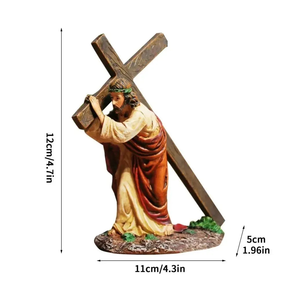 On The Way To Calvary Jesus Cross Statue