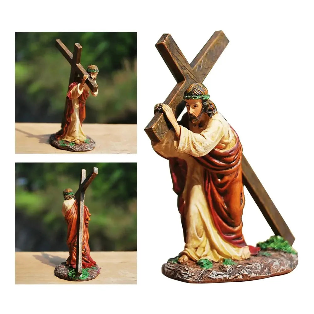 On The Way To Calvary Jesus Cross Statue
