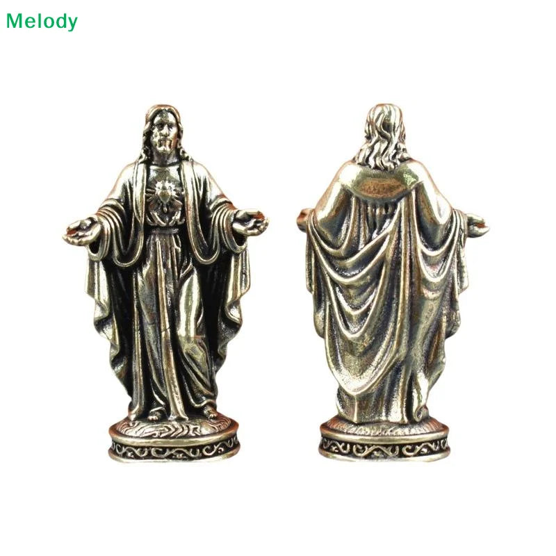 Vintage Brass Jesus Figurine