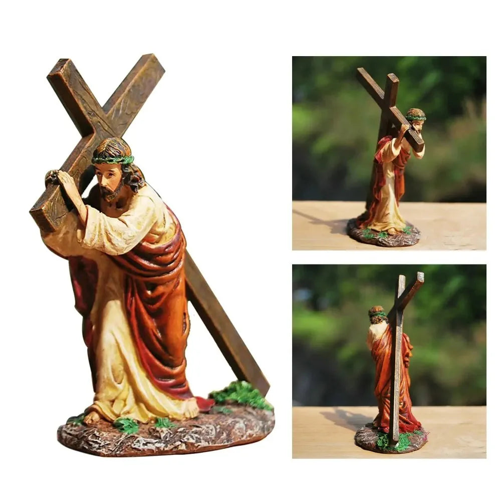On The Way To Calvary Jesus Cross Statue