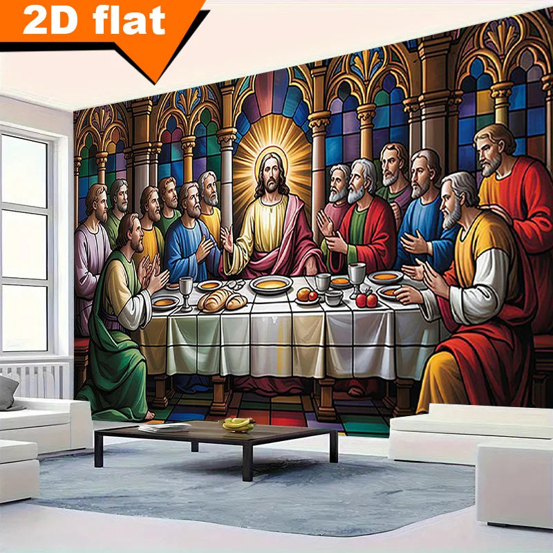 The Last Supper Tapestry Jesus and Disciples Religious Art