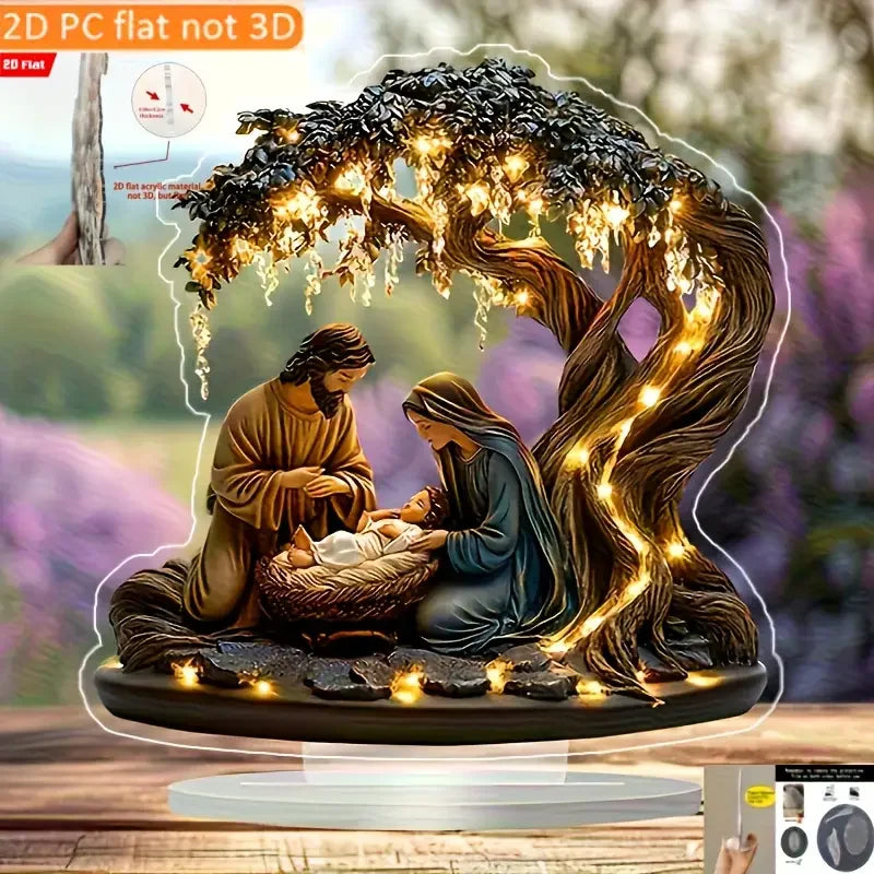 Nativity Jesus Scene Decorative Ornament